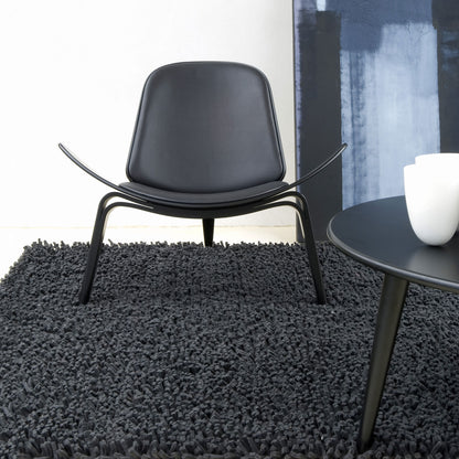 CH07 Shell Chair | Leather Thor 301 Black