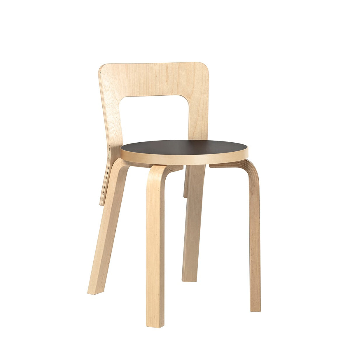 65 Chair | Black Linoleum Seat