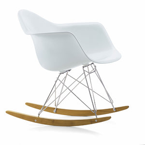 RAR Eames Plastic Armchair | Polypropylene Seat Shell in Cotton White