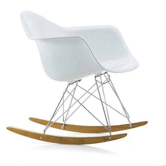 RAR Eames Plastic Armchair | Polypropylene Seat Shell in Cotton White