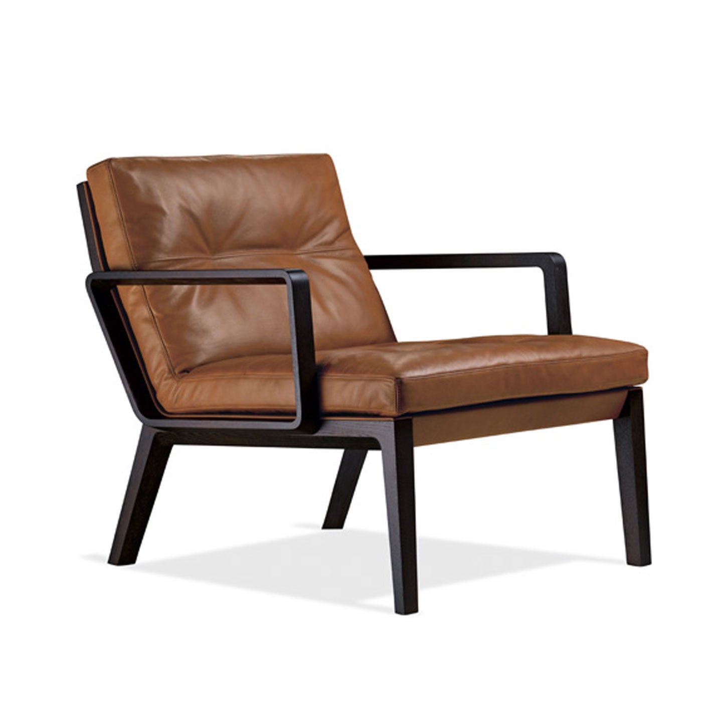 Andoo Low Back Lounge Chair | Caramel 1223 Elen Leather