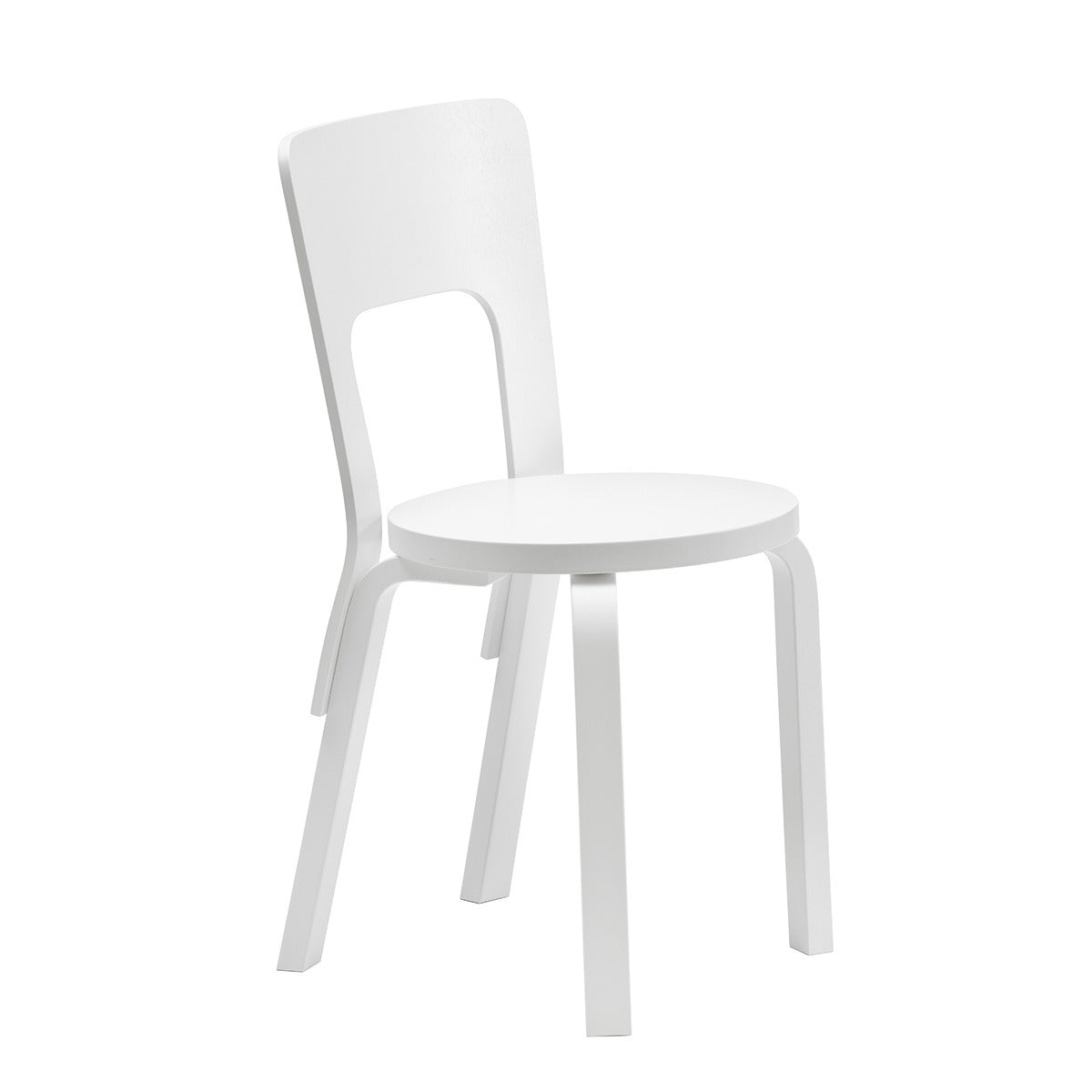 66 Chair | Birch White Lacquered Seat