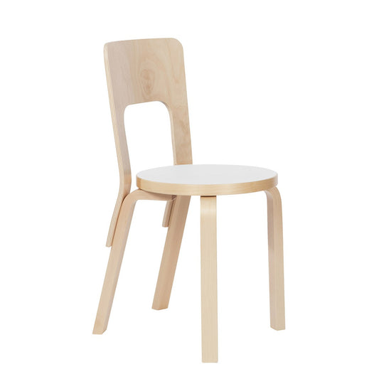 66 Chair | White Laminate Seat