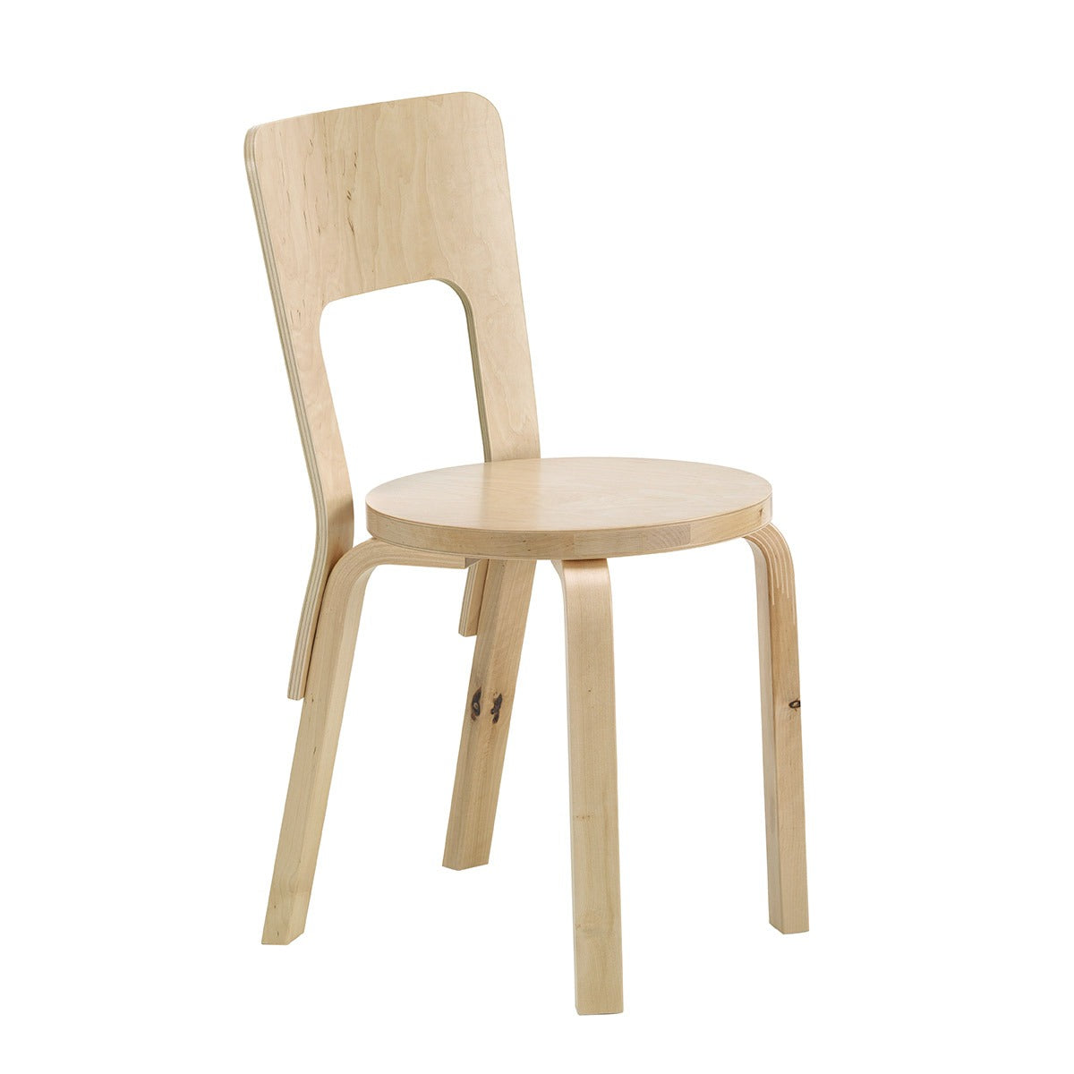 66 Chair | Wild Birch Veneer Seat