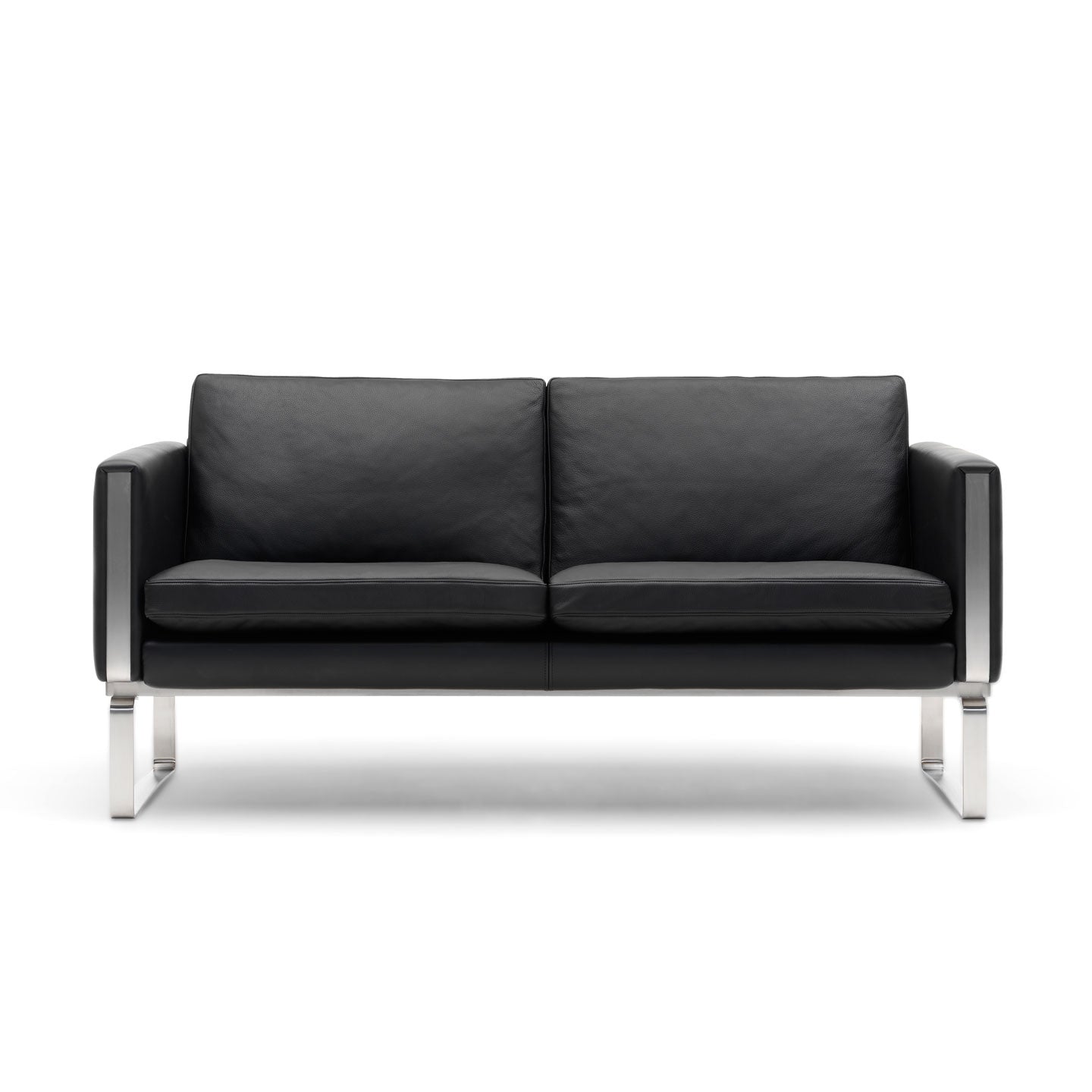 CH102 2 Seat Sofa | Leather Thor 301 Black
