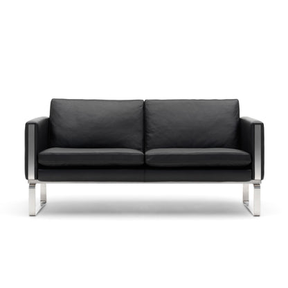 CH102 2 Seat Sofa | Leather Thor 301 Black