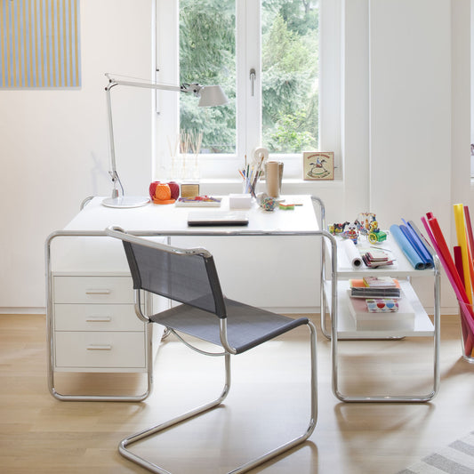 S285 Desk | White Lacquered Ash