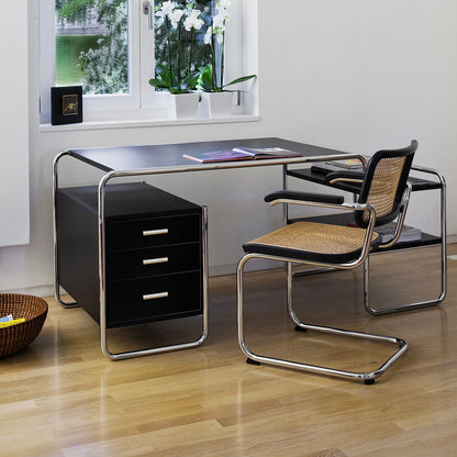 S285 Desk | Black Lacquered Ash
