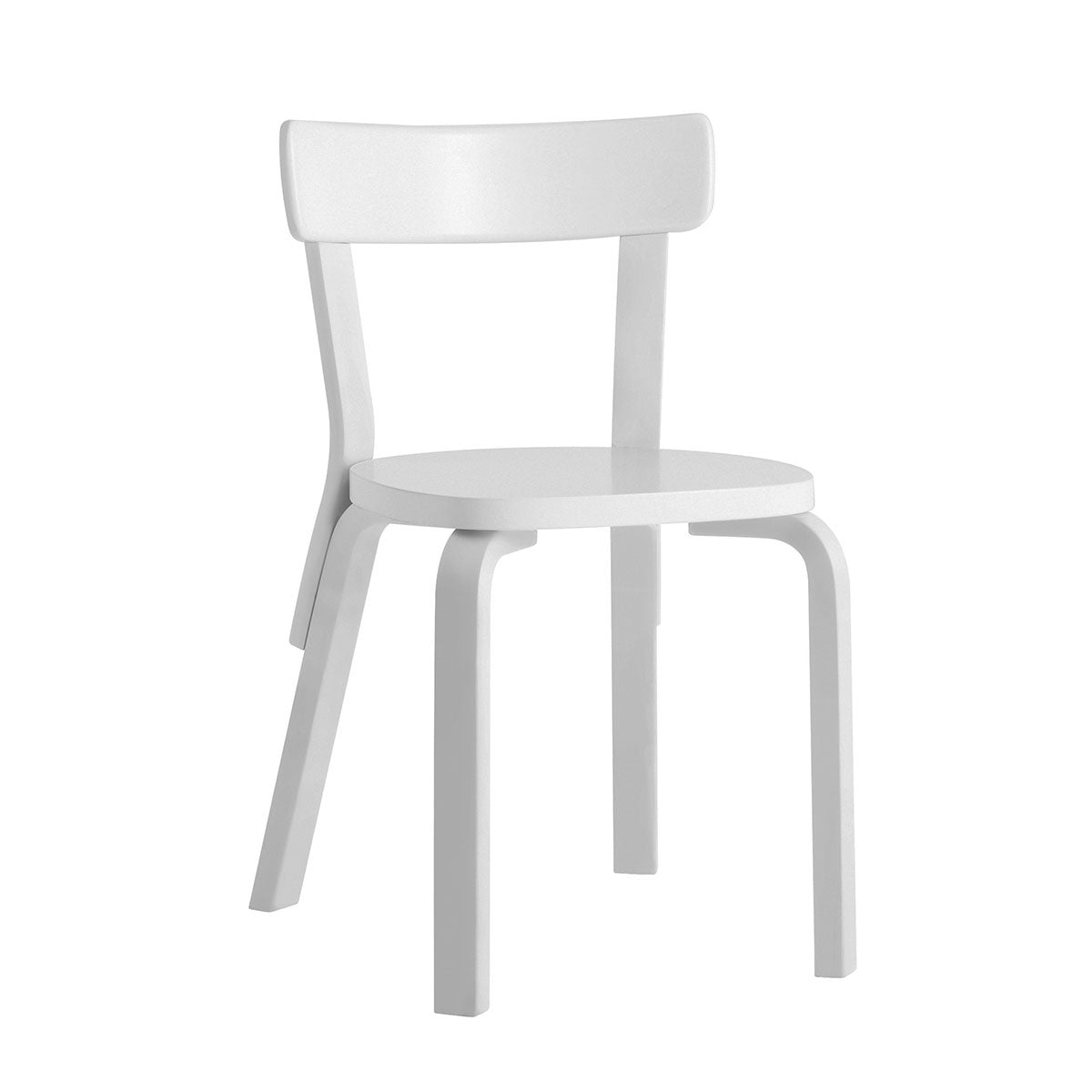69 Chair | White Lacquered Seat and Back