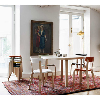 69 Chair | White Lacquered Seat and Back