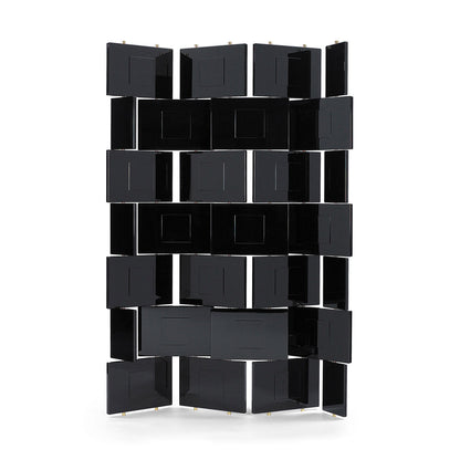 Eileen Gray Brick Screen | Black Hand-lacquered Panels