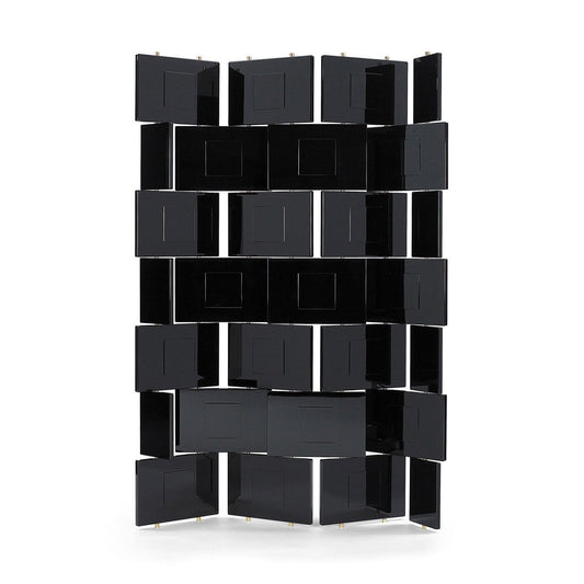 Eileen Gray Brick Screen | Black Hand-lacquered Panels