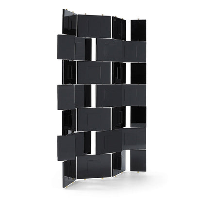 Eileen Gray Brick Screen | Black Hand-lacquered Panels