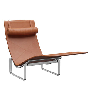 PK24 Chaise Longue | Elegance Leather Walnut