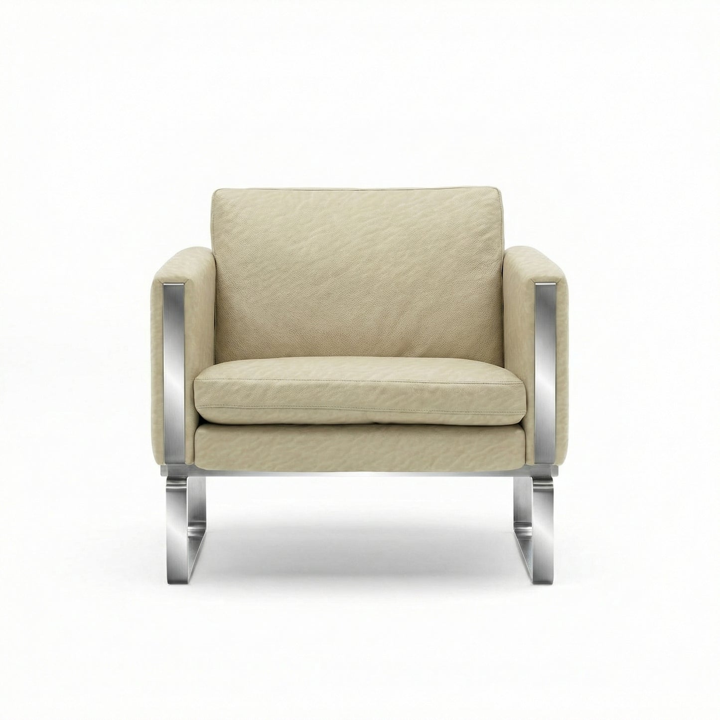 CH101 Armchair | Leather Thor 300 Cream - Generated