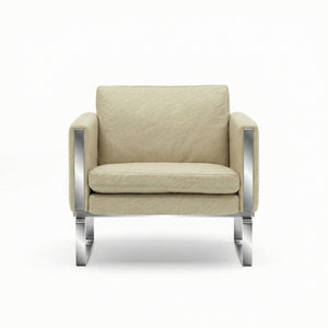 CH101 Armchair | Leather Thor 300 Cream - Generated
