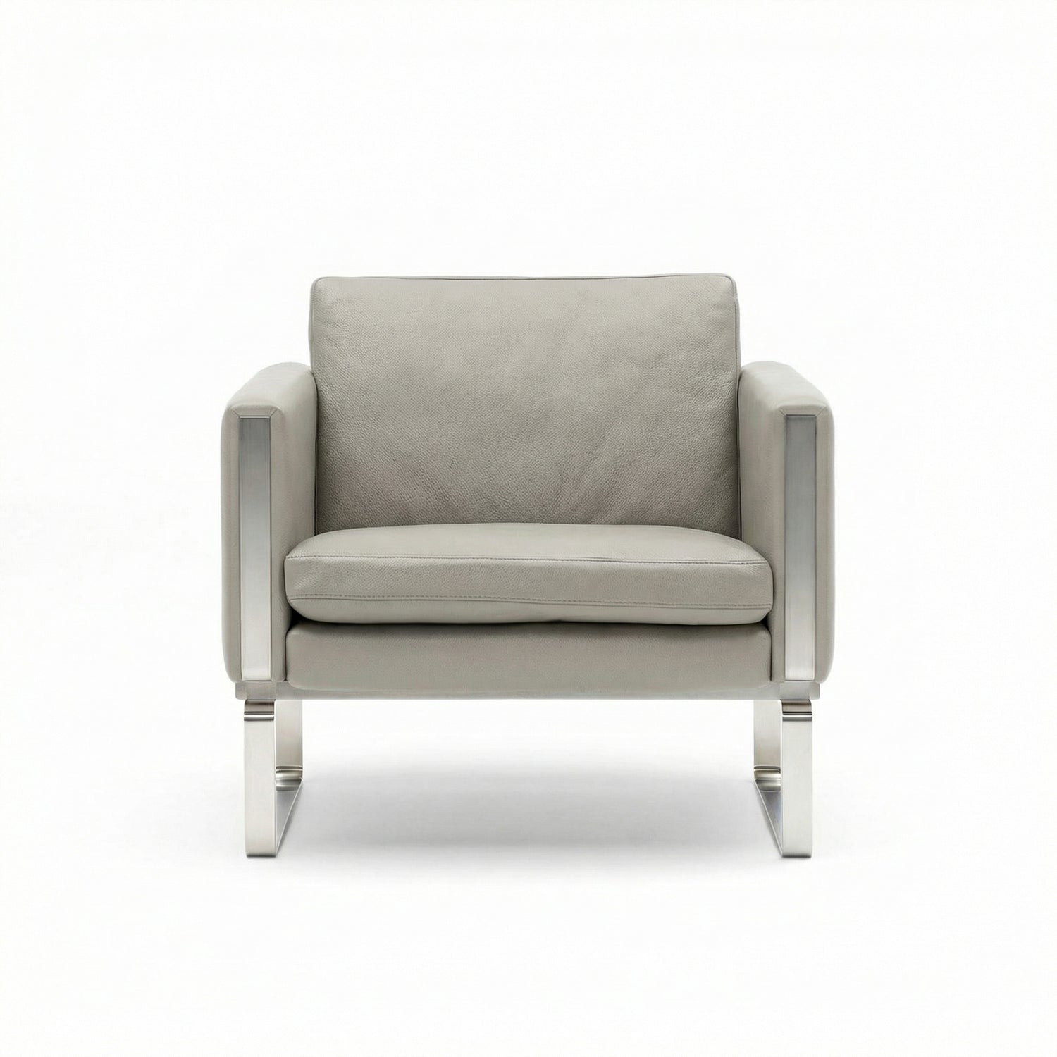 CH101 Armchair | Leather Thor 310 Pale Grey - Generated