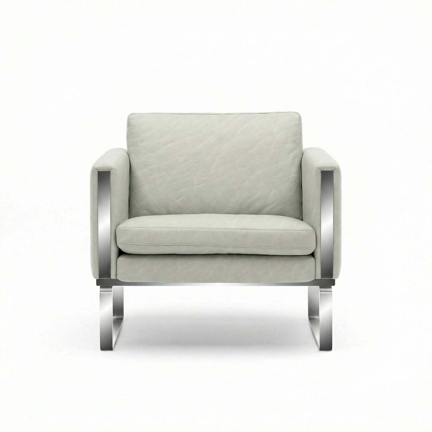 CH101 Armchair | Leather Thor 390 White - Generated