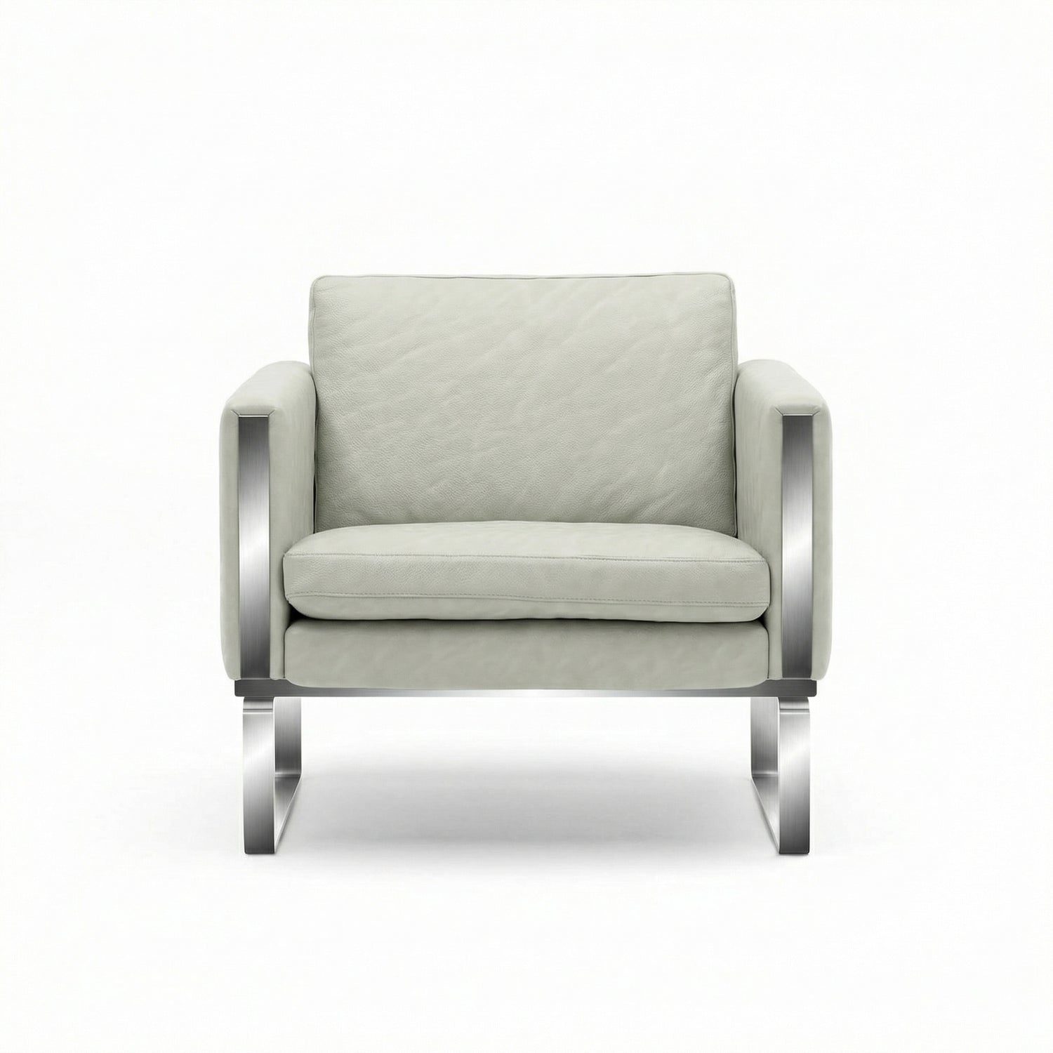 CH101 Armchair | Leather Thor 390 White - Generated