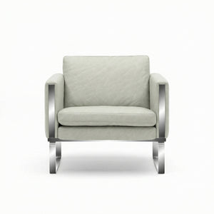 CH101 Armchair | Leather Thor 390 White - Generated