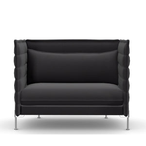 Alcove Love Seat Sofa | Credo 06 Anthracite/Elephant Fabric