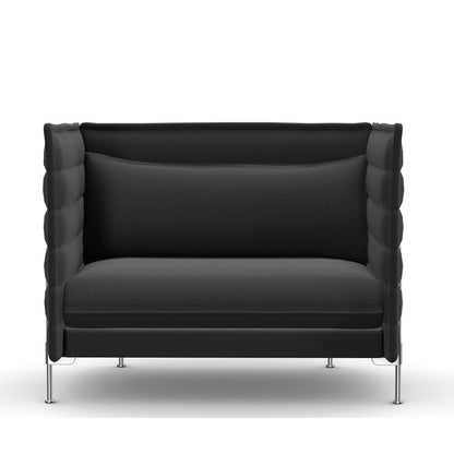 Alcove Love Seat Sofa | Credo 06 Anthracite/Elephant Fabric