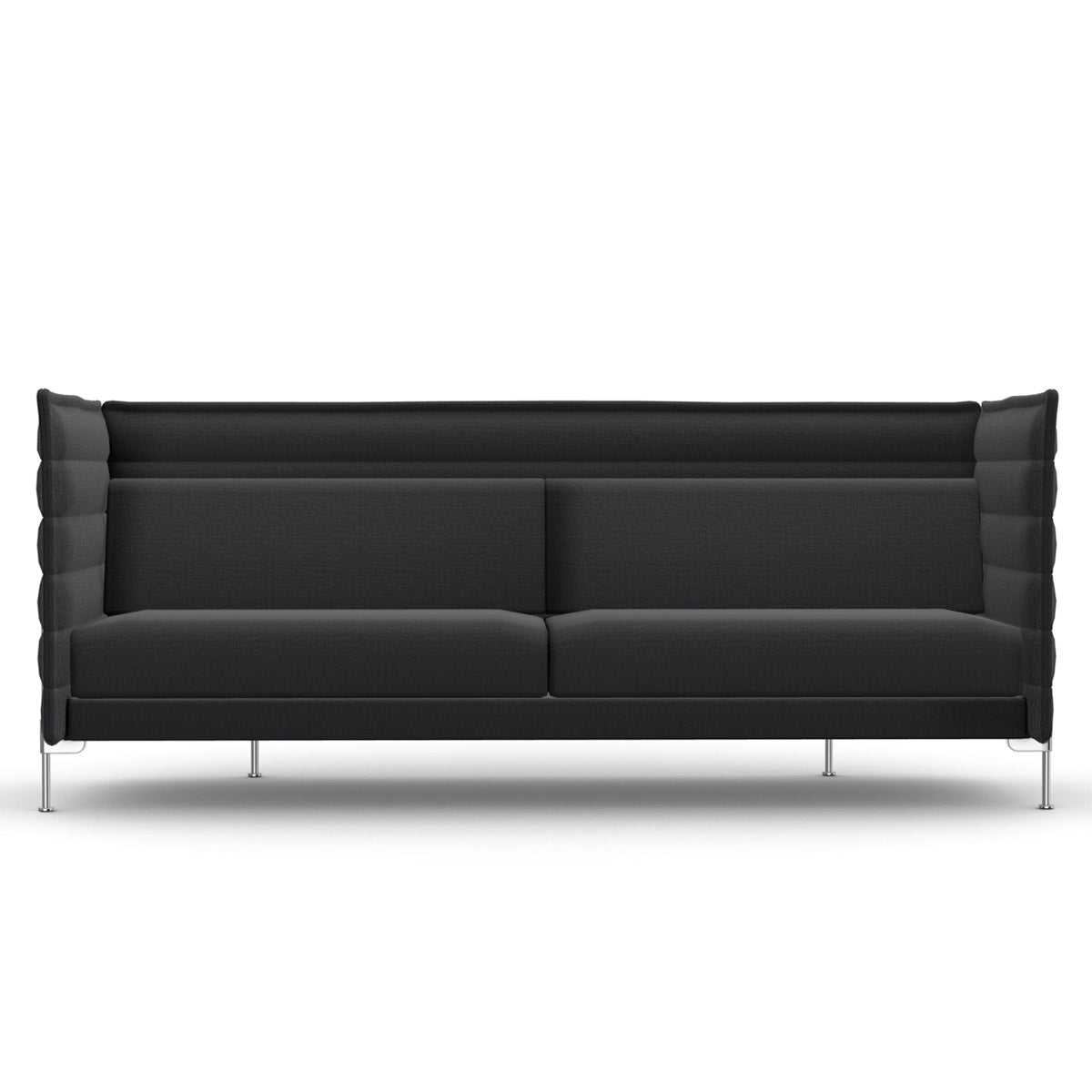 Alcove 3 Seat Sofa | Credo 06 Anthracite/Elephant Fabric