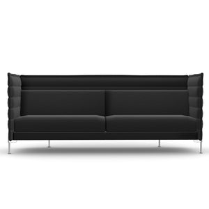 Alcove 3 Seat Sofa | Credo 07 Black/Anthracite Fabric