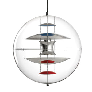 VP Globe 40cm Pendant Lamp | Aluminium Diffuser White/Blue/Orange
