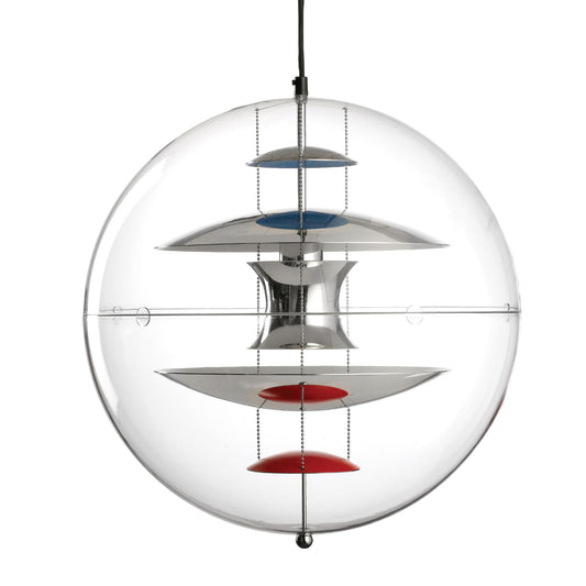 VP Globe 40cm Pendant Lamp | Aluminium Diffuser White/Blue/Orange