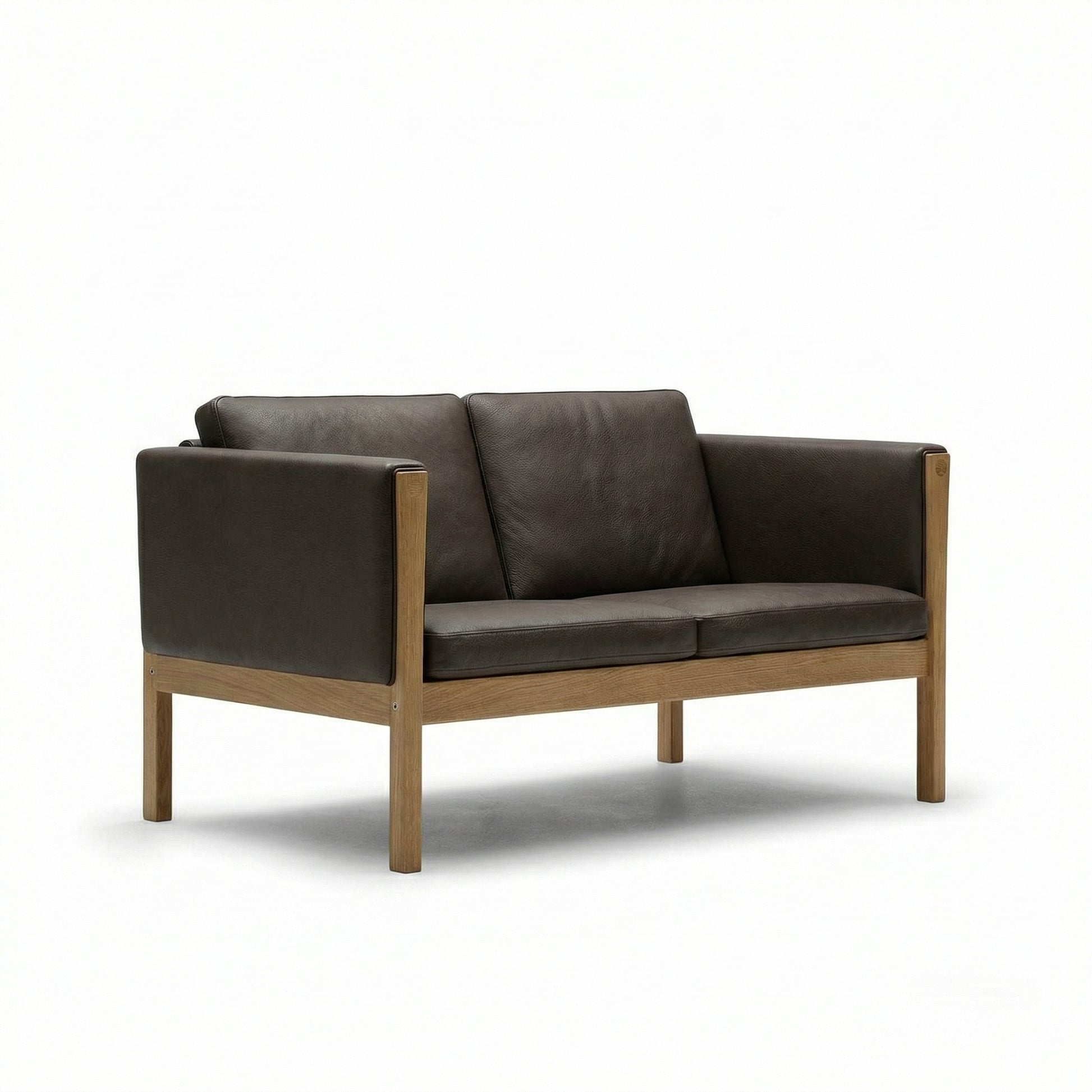 CH162 2 Seat Sofa | Leather Thor 306 Dark Brown - Generated