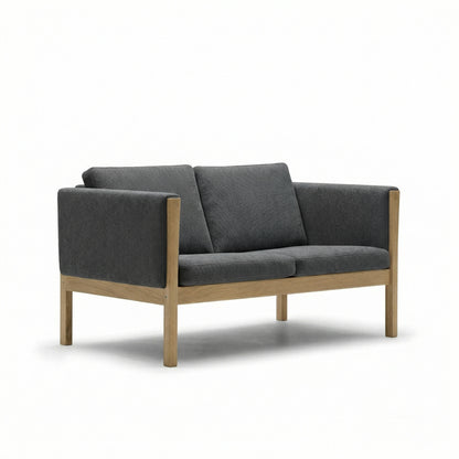 CH162 2 Seat Sofa | Remix Fabric 173 Dark Grey - Generated