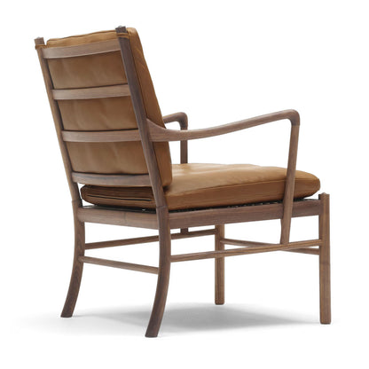 OW149 Colonial Chair | Thor 307 Cognac Leather Seat and Back