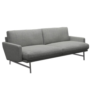 Lissoni 2 Seat Sofa PL112 | Light Grey 123 Remix Upholstery