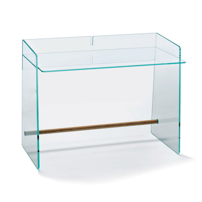 Pirandello Large Dressing Table | Extralight Transparent Glass