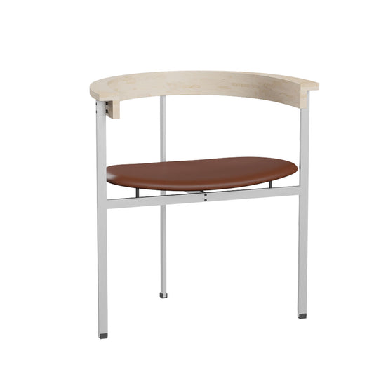 PK11 Chair | Classic Cognac Leather Seat