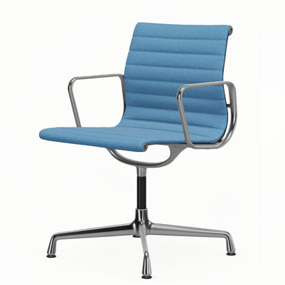 Aluminium Group EA 103 Chair | Blue/Ivory 83 Hopsak Upholstery