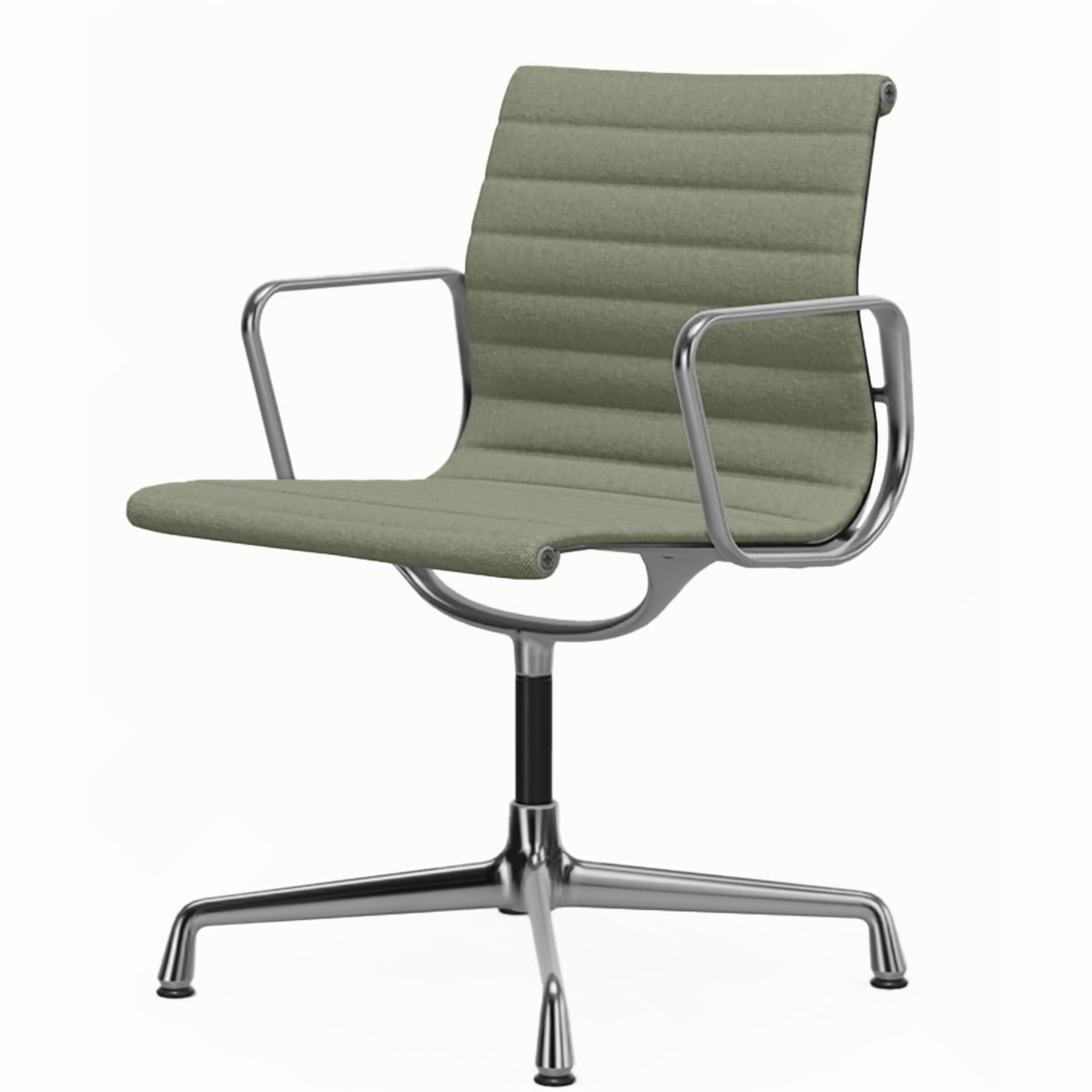 Aluminium Group EA 103 Chair | Ivory/Forest 87 Hopsak Upholstery