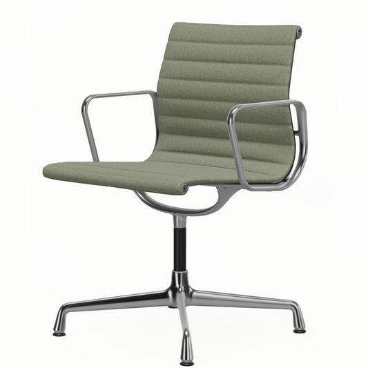 Aluminium Group EA 103 Chair | Ivory/Forest 87 Hopsak Upholstery