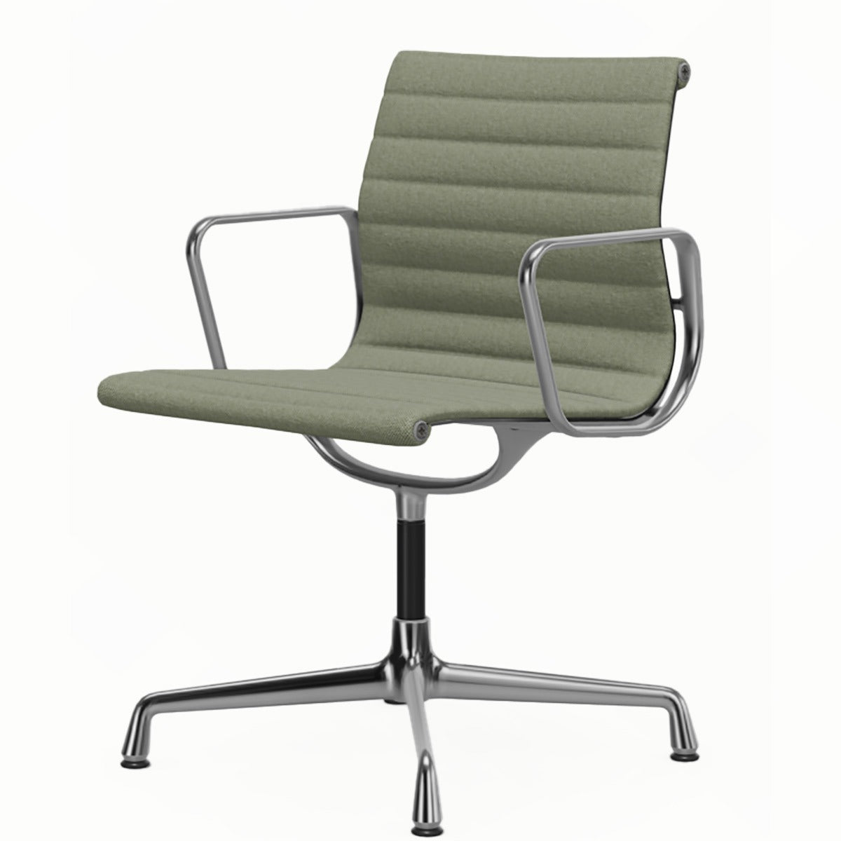 Aluminium Group EA 103 Chair | Ivory/Forest 87 Hopsak Upholstery