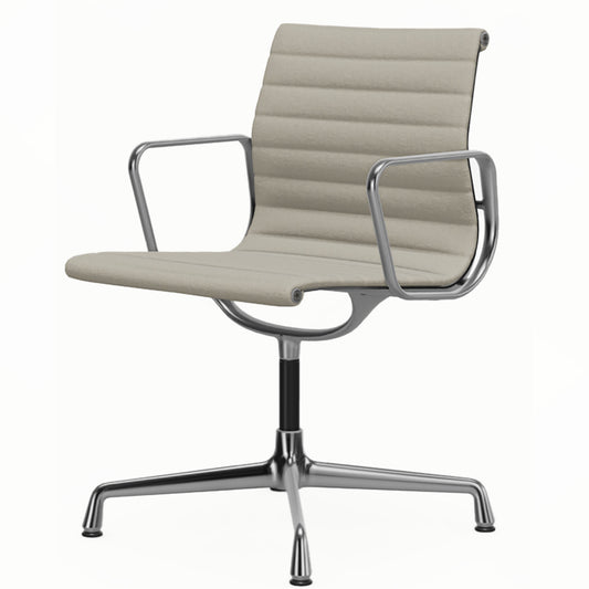 Aluminium Group EA 103 Chair | Warm Grey/Ivory 79 Hopsak Upholstery
