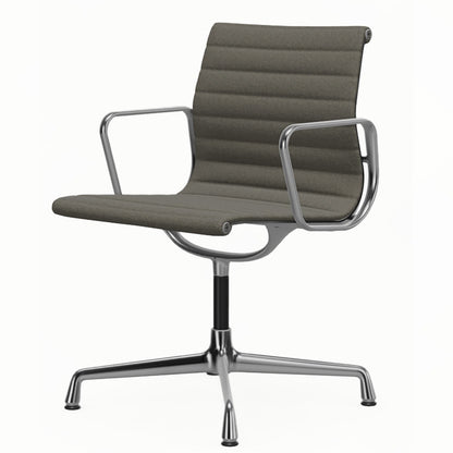 Aluminium Group EA 103 Chair | Warm Grey/Moor Brown 80 Hopsak Upholstery