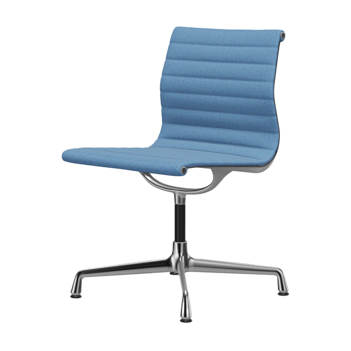 Aluminium Group EA 101 Chair | Blue/Ivory 83 Hopsak Upholstery