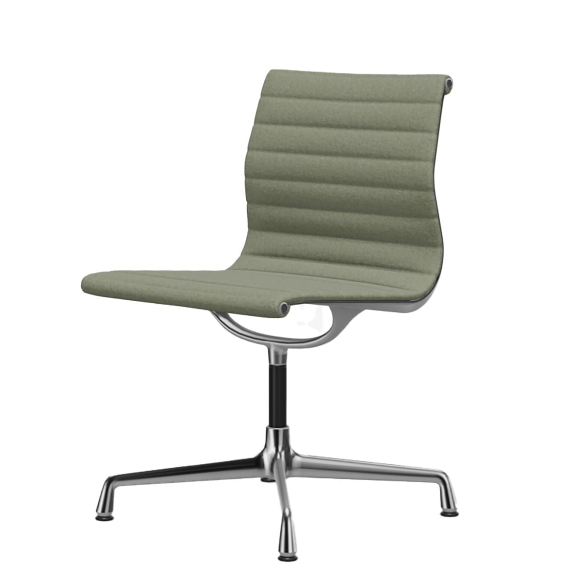 Aluminium Group EA 101 Chair | Ivory/Forest 87 Hopsak Upholstery