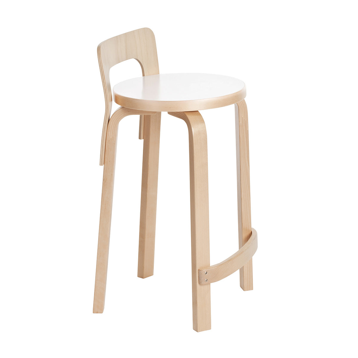 K65 Barstool | White Laminate Seat