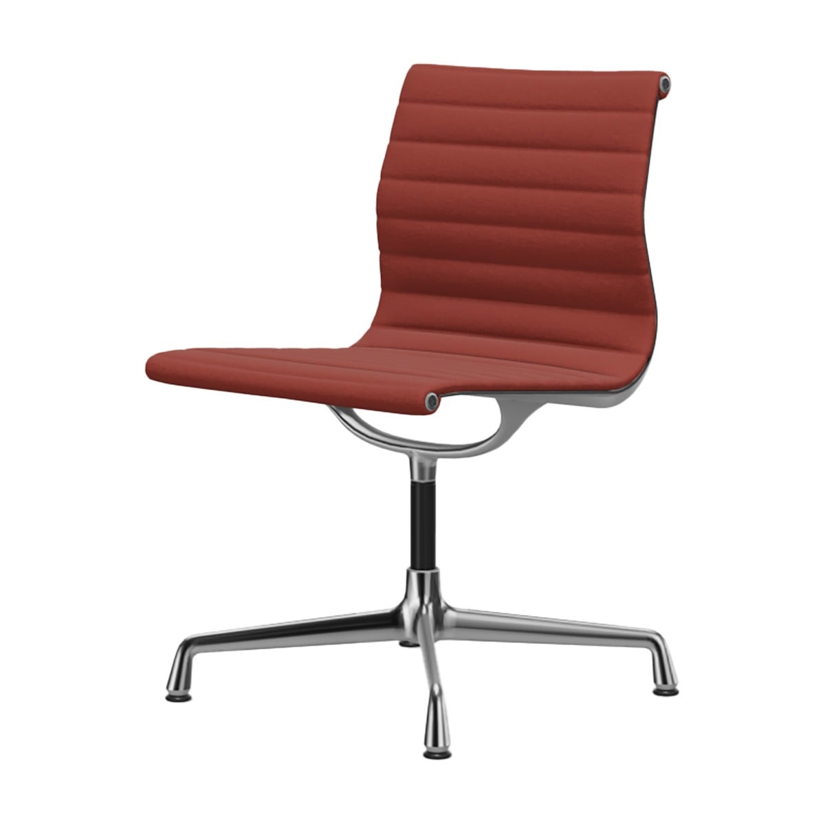 Aluminium Group EA 101 Chair | Red/Cognac 96 Hopsak Upholstery