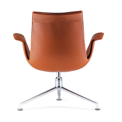 FK Lounge Bucket Chair | Cognac Ellen 1225 Leather Full Upholstery