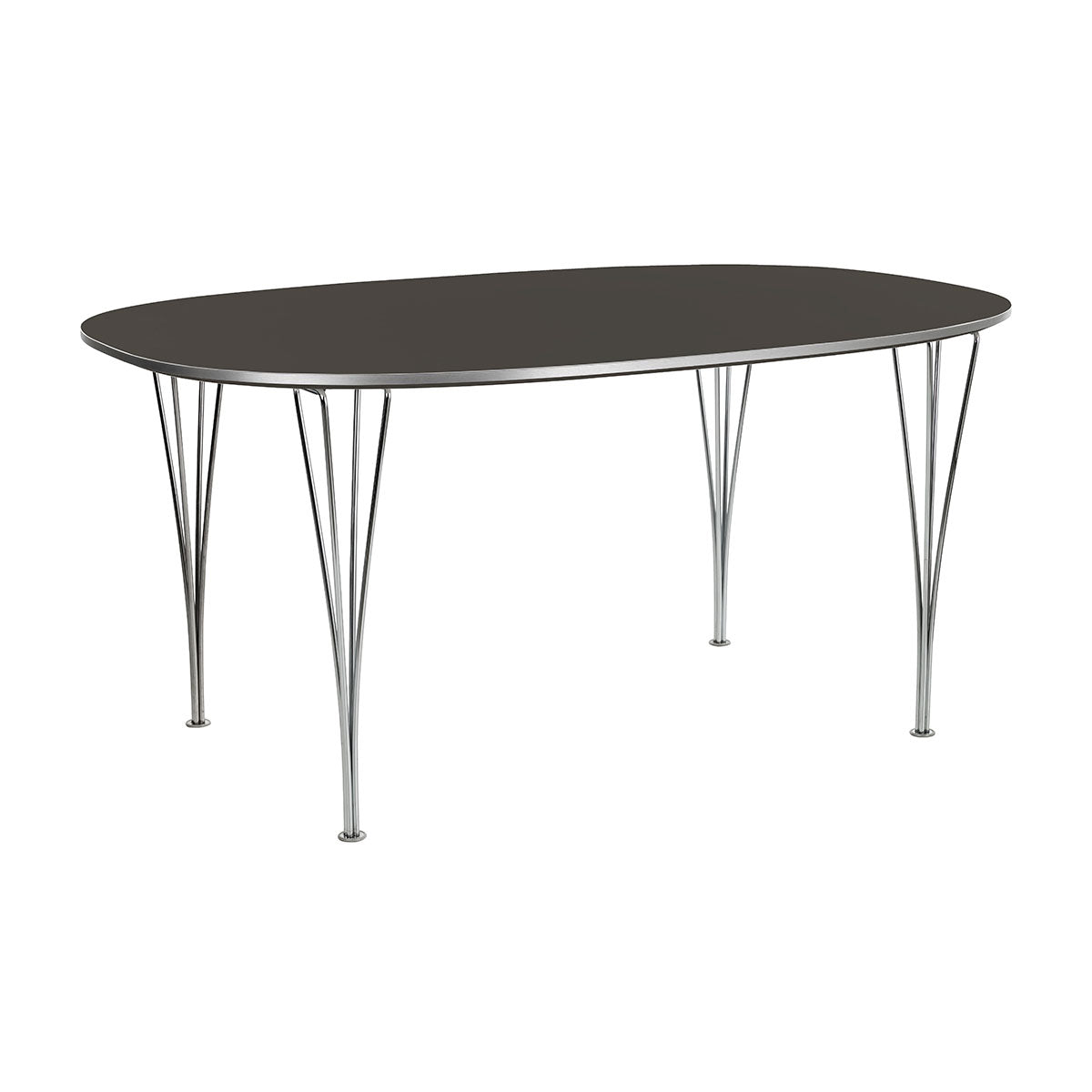Superellipse Dining Table | Grey Laminate Top