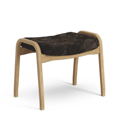 Lamino Footstool | Sheepskin Off White