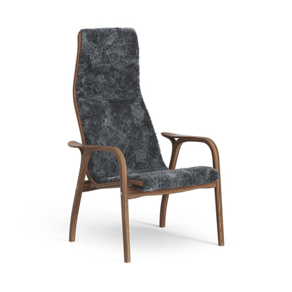 Lamino High Back Chair | Sheepskin Charcoal